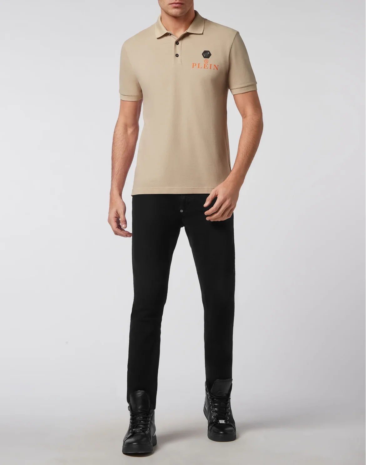 Slim Fit Polo shirt SS, цвет: Бежевый