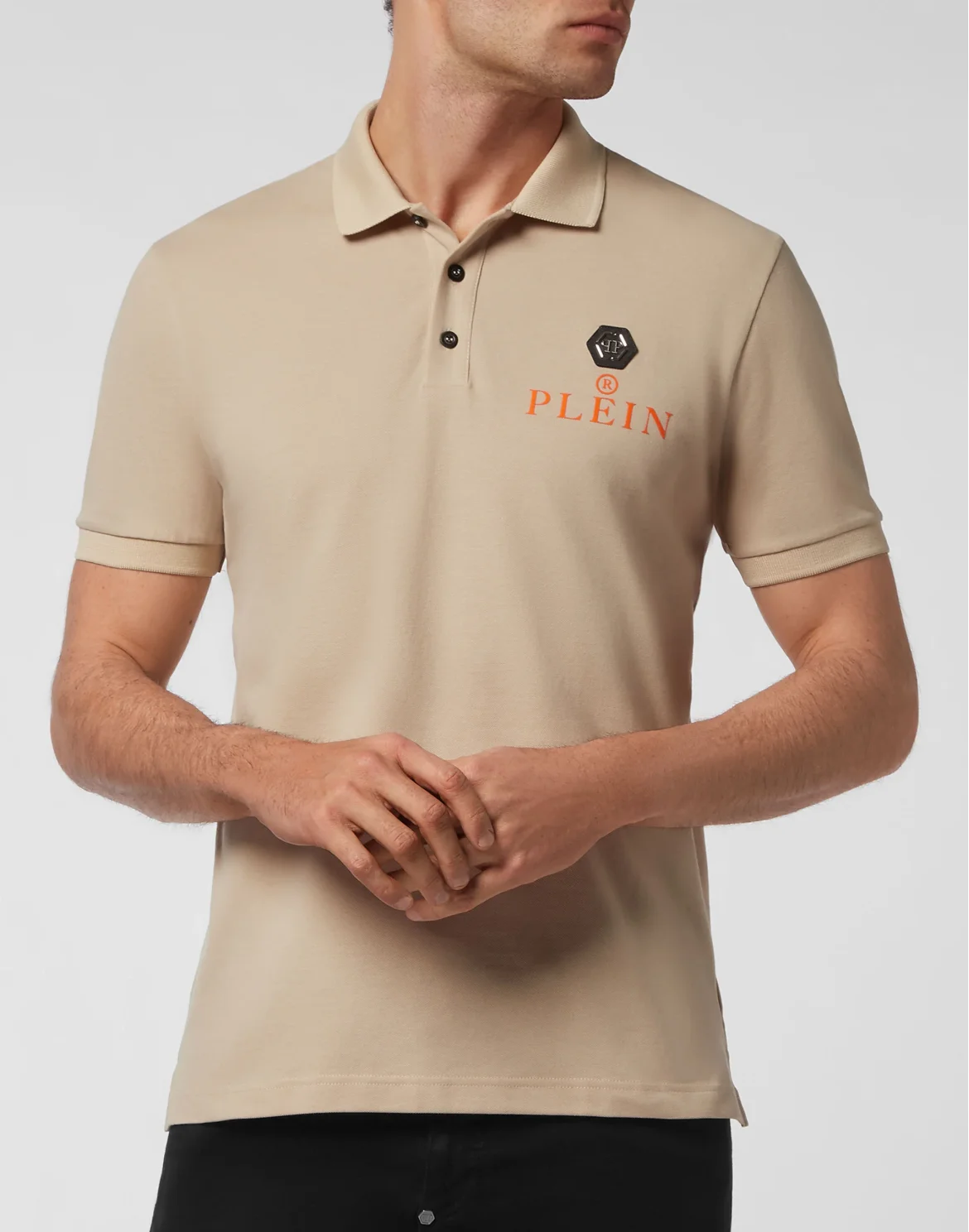 Slim Fit Polo shirt SS, цвет: Бежевый