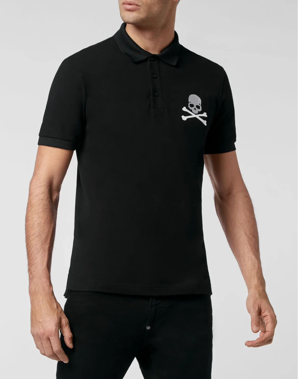 Slim Fit Polo shirt SS, цвет: Черный