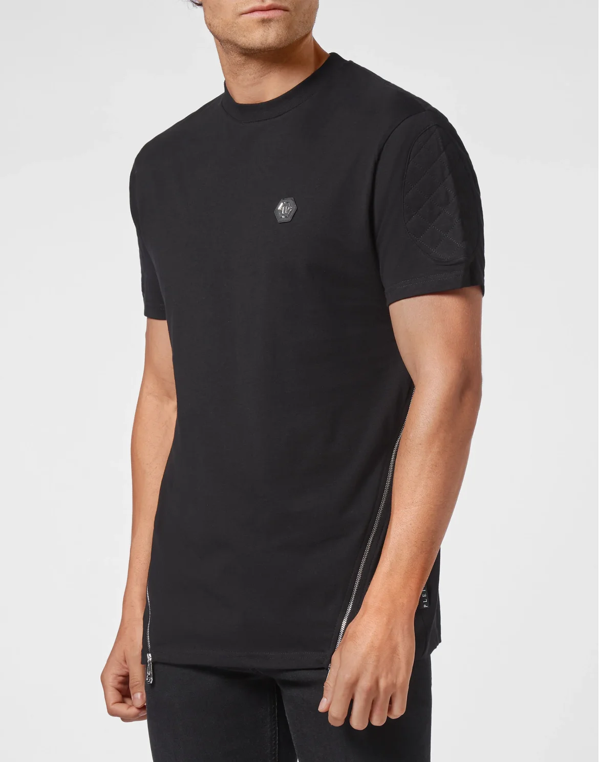 T-shirt Round Neck SS Hexagon, цвет: Черный