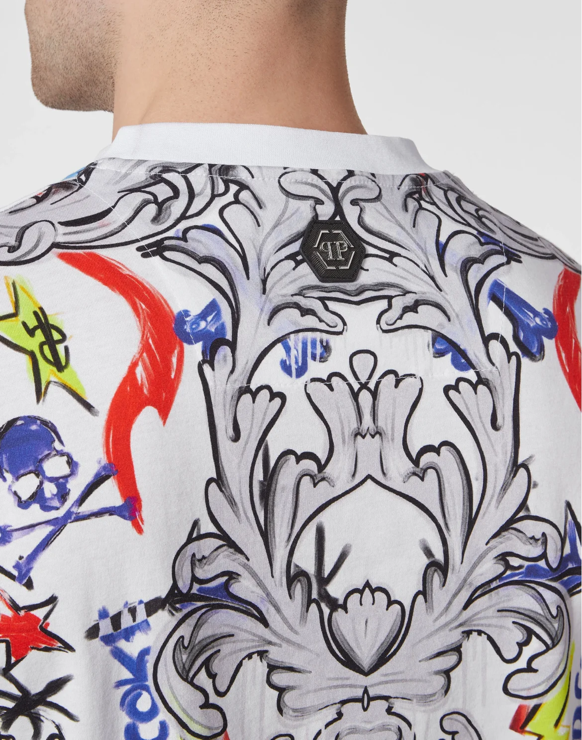 T-shirt Round Neck SS with Crystals, цвет: Белый