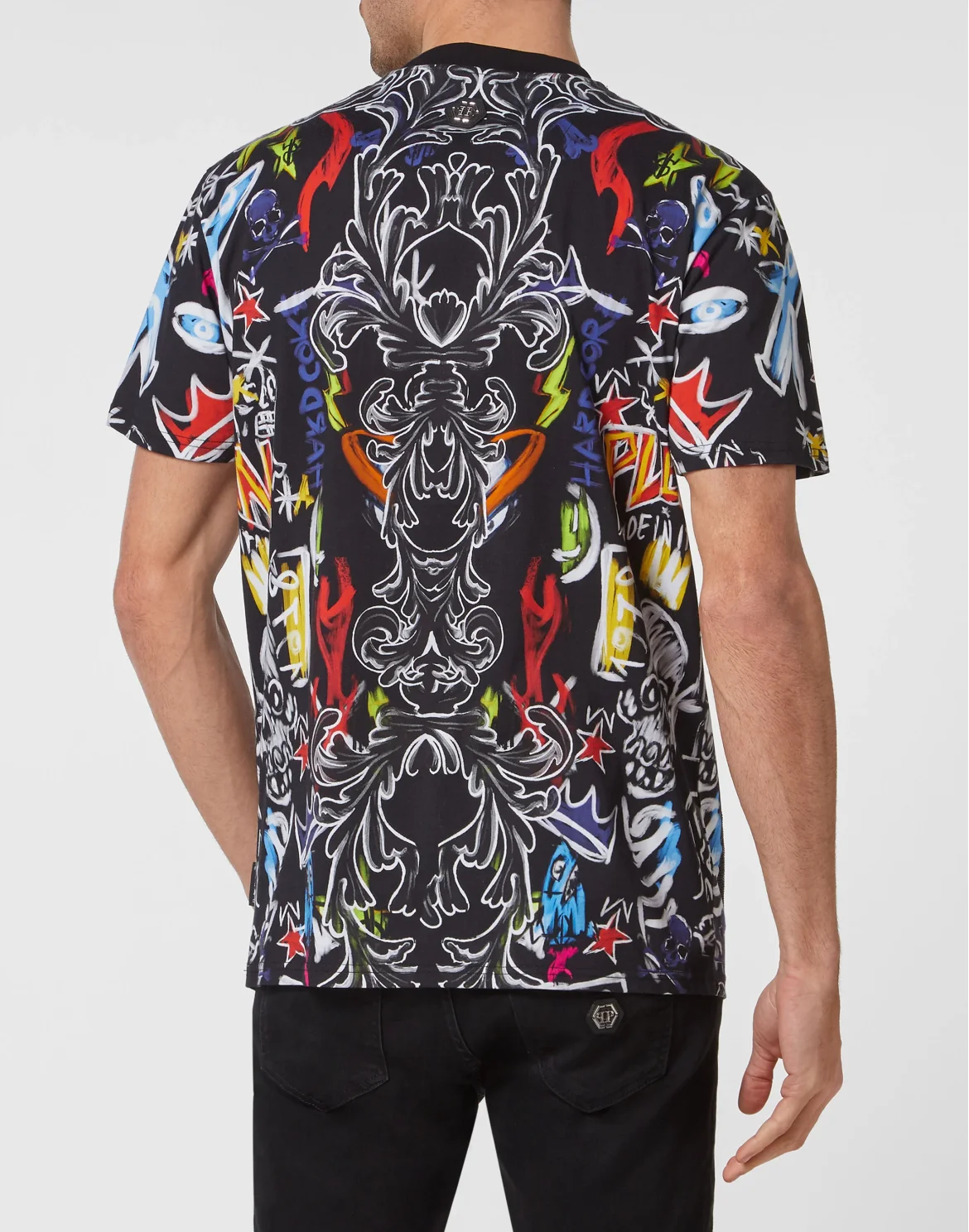 T-shirt Round Neck SS with Crystals, цвет: Черный