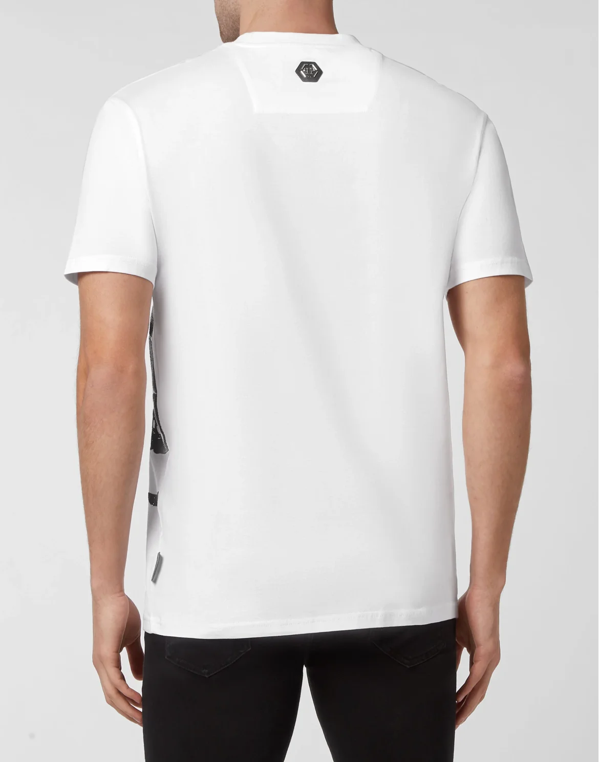 T-shirt Round Neck SS with Crystals, цвет: Белый