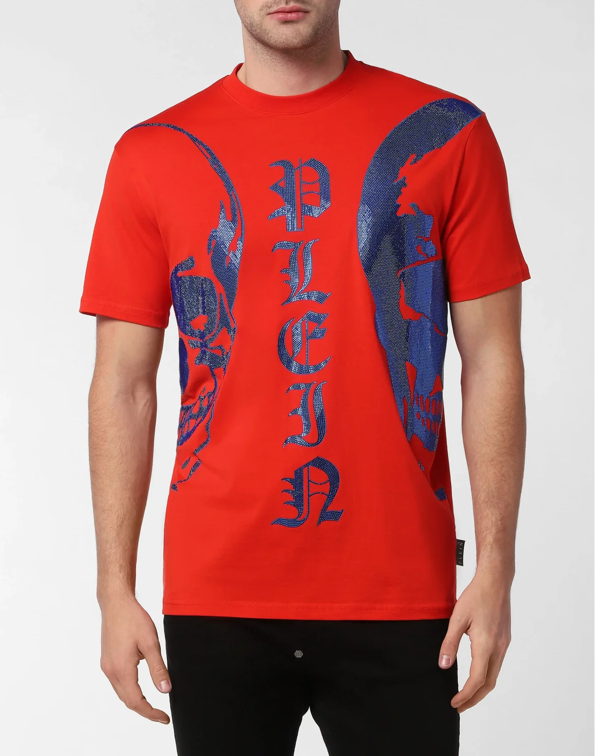 T-shirt Round Neck SS with Crystals, цвет: Красный