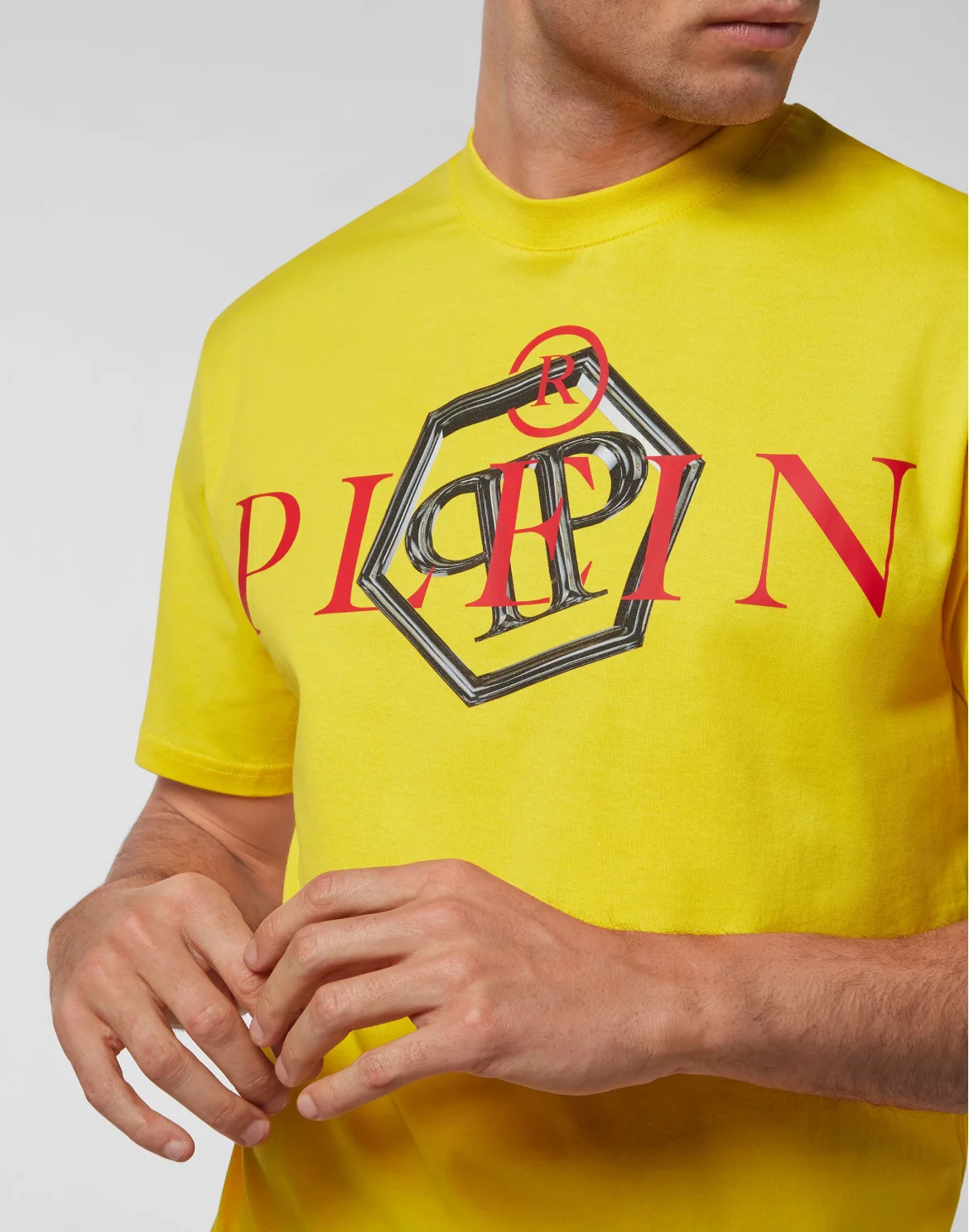 T-shirt Round Neck SS Philipp Plein TM, цвет: Желтый