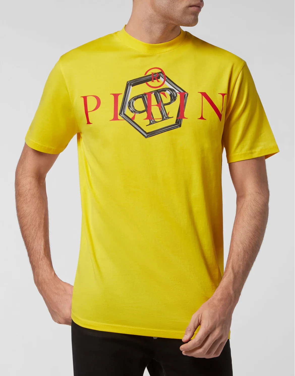 T-shirt Round Neck SS Philipp Plein TM, цвет: Желтый