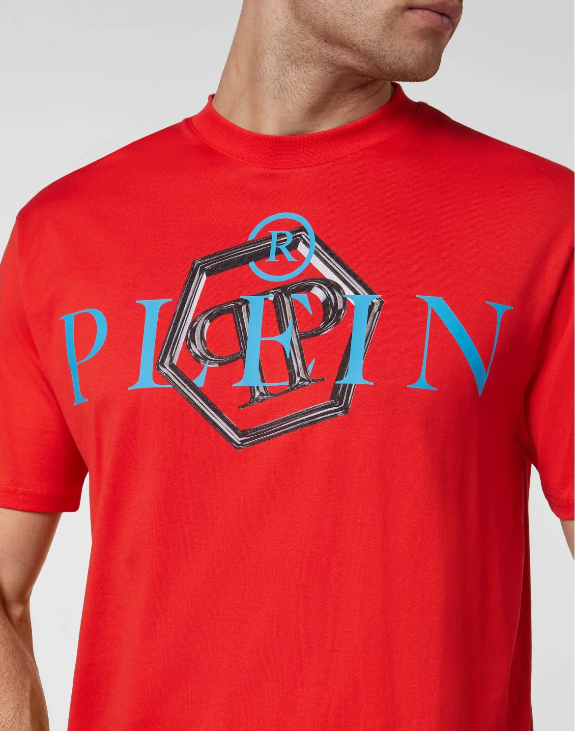 T-shirt Round Neck SS Philipp Plein TM, цвет: Красный