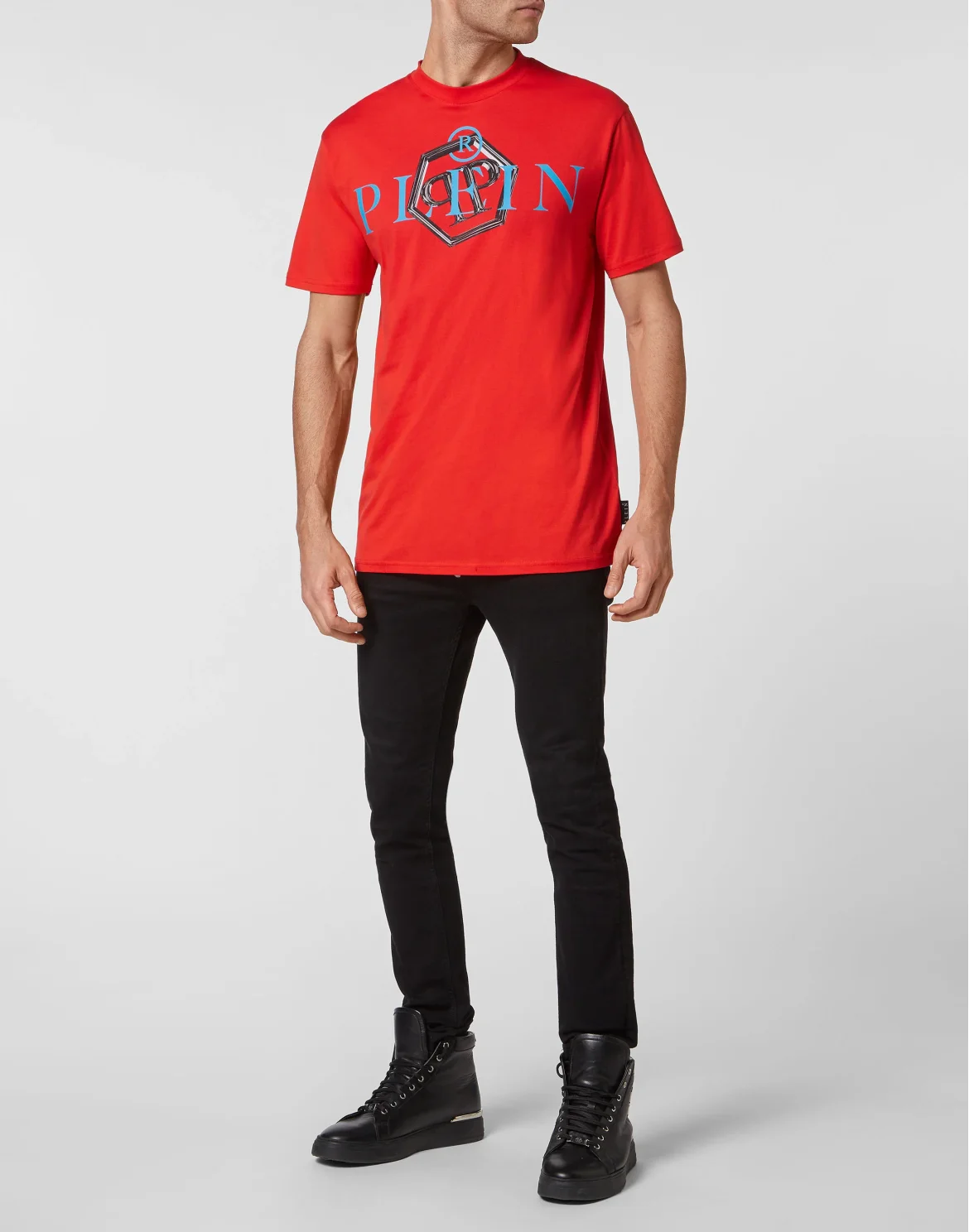 T-shirt Round Neck SS Philipp Plein TM, цвет: Красный