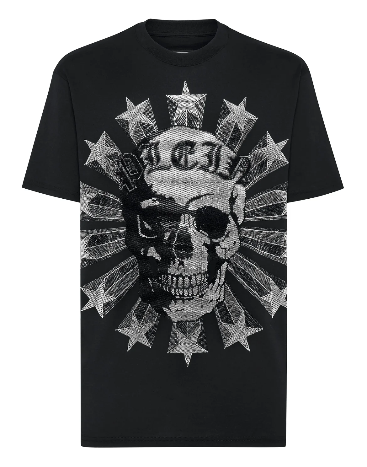 T-shirt Round Neck SS with Crystals, цвет: Черный