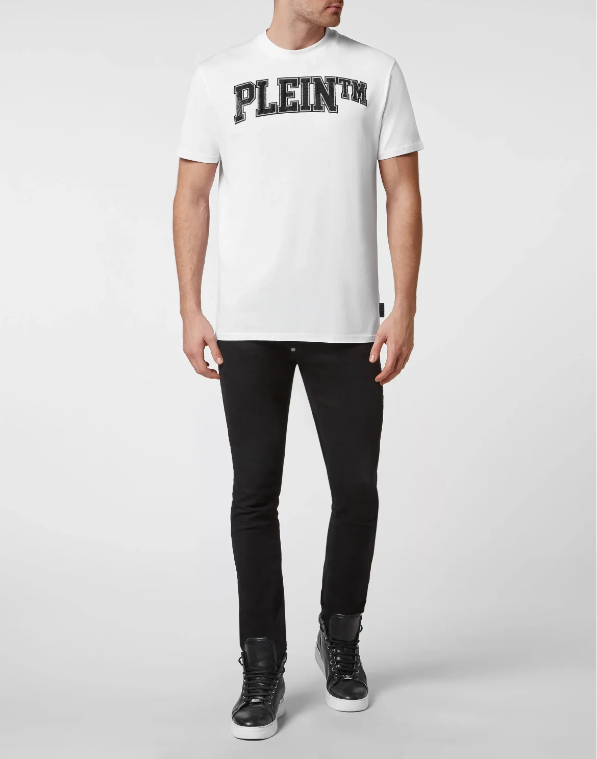 T-shirt Round Neck SS with Crystals, цвет: Белый