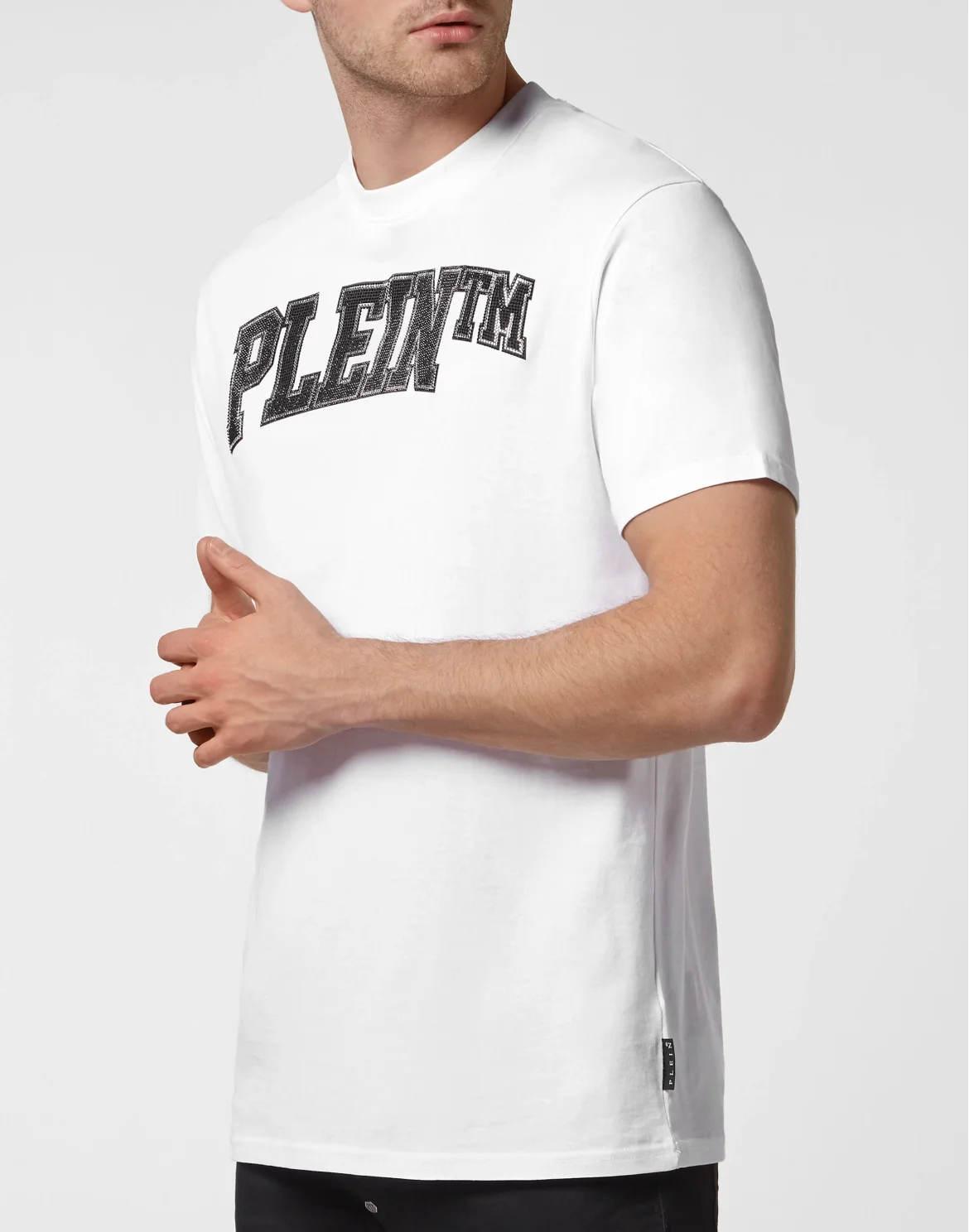 T-shirt Round Neck SS with Crystals, цвет: Белый