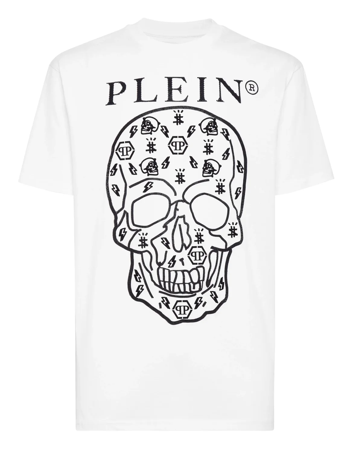 T-shirt Round Neck SS with Crystals, цвет: Белый