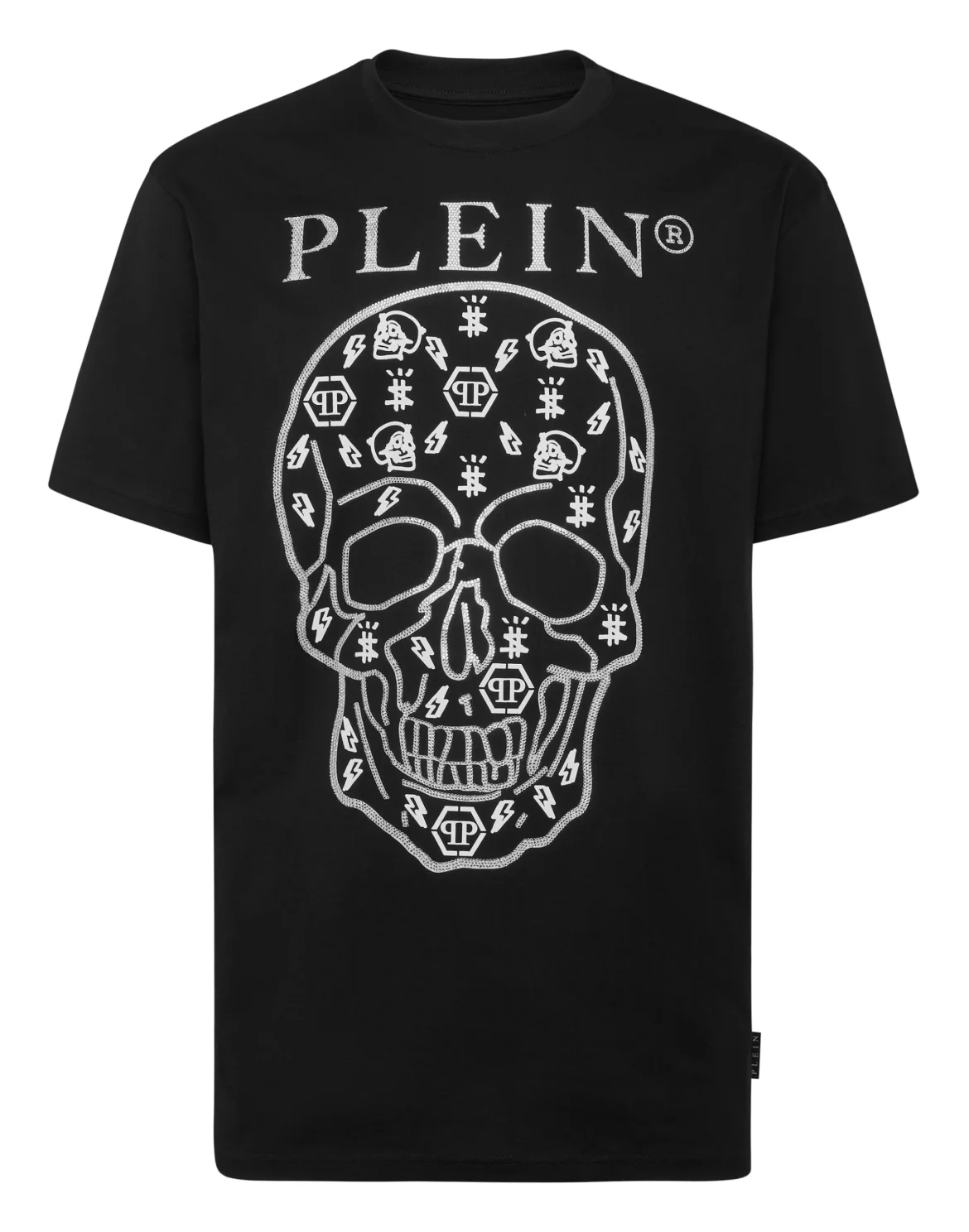 T-shirt Round Neck SS with Crystals, цвет: Черный