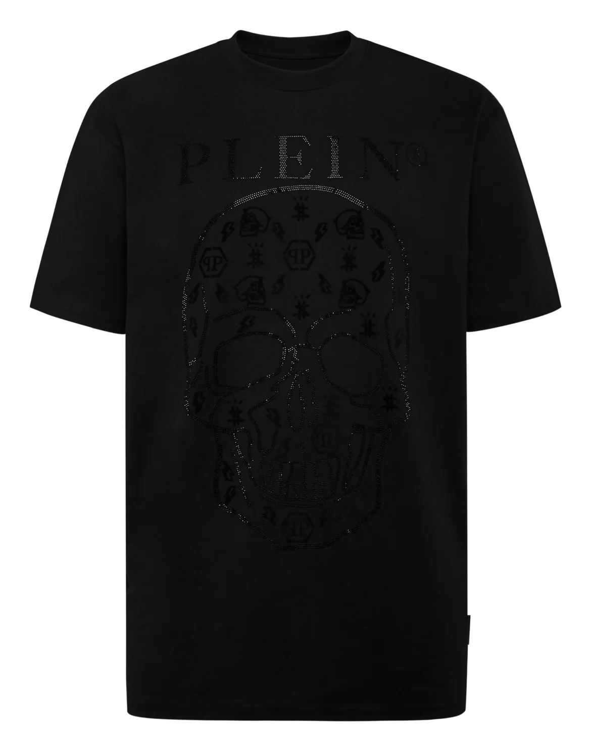 T-shirt Round Neck SS with Crystals, цвет: Черный