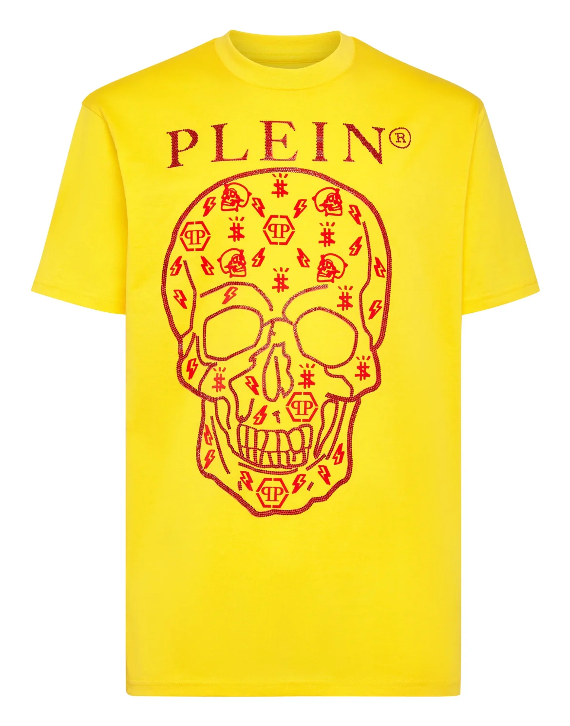 T-shirt Round Neck SS with Crystals, цвет: Желтый