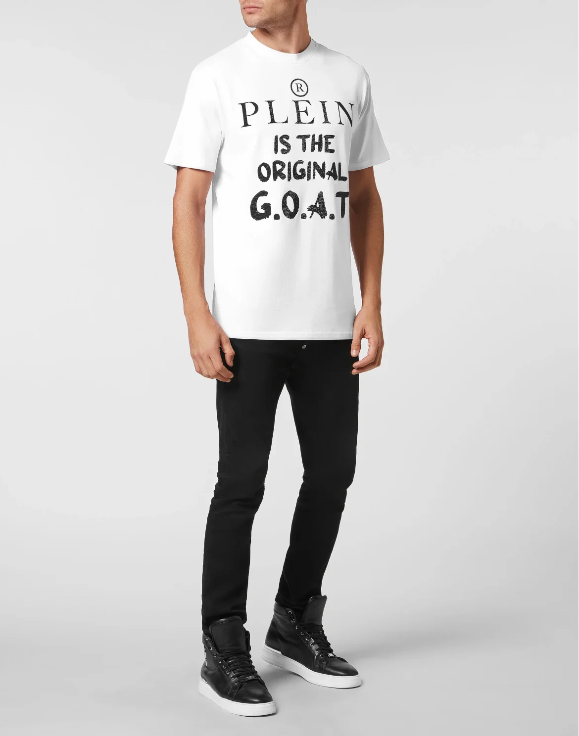 T-shirt Round Neck SS with Crystals, цвет: Белый
