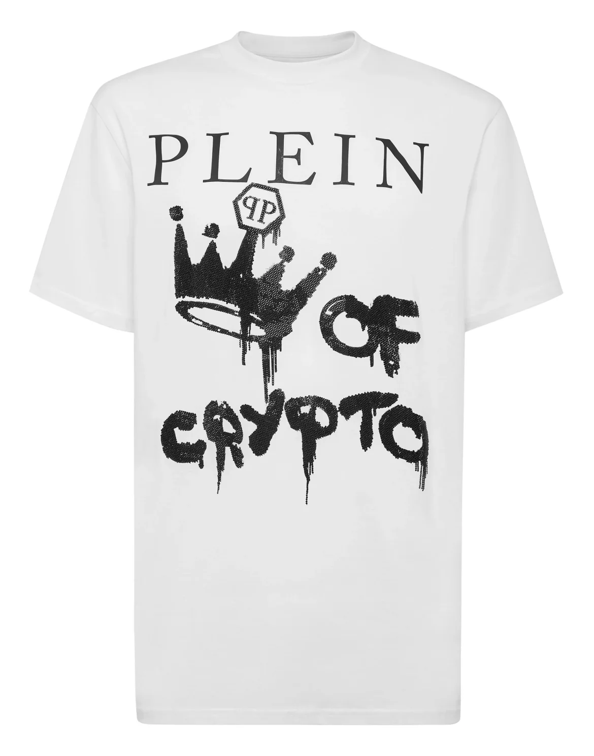 T-shirt Round Neck SS with Crystals, цвет: Белый
