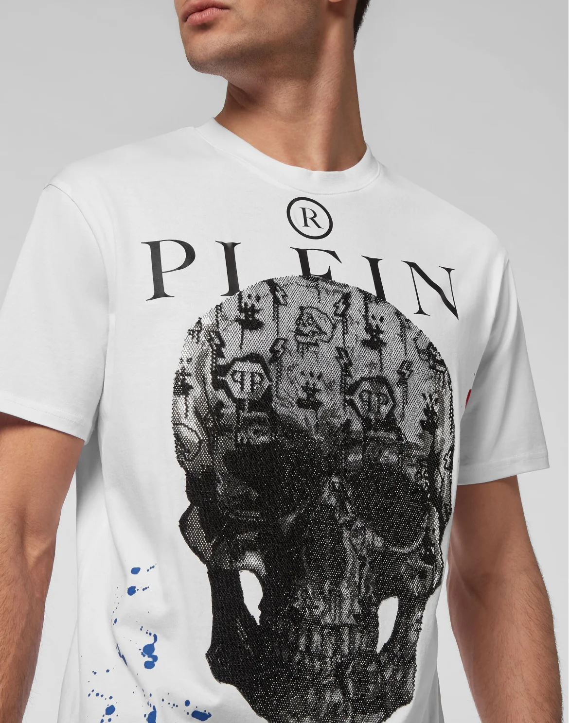 T-shirt Round Neck SS with Crystals, цвет: Белый
