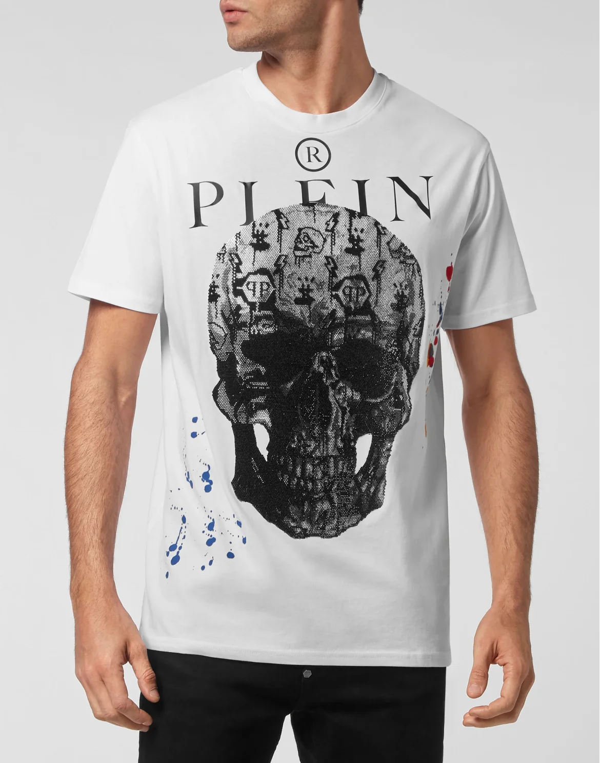 T-shirt Round Neck SS with Crystals, цвет: Белый