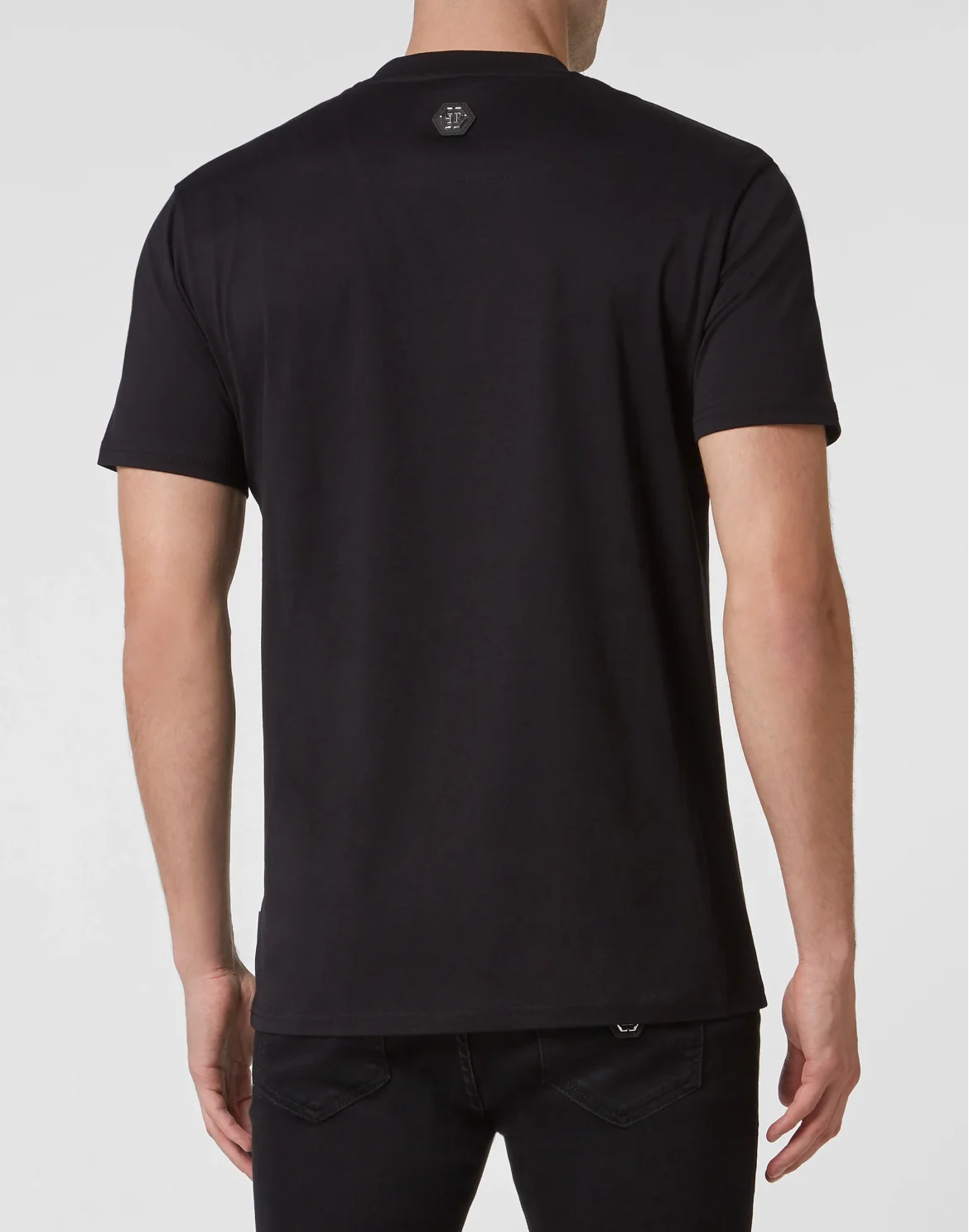 T-shirt Round Neck SS with Crystals, цвет: Черный