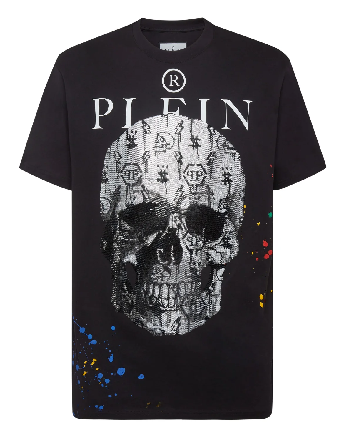 T-shirt Round Neck SS with Crystals, цвет: Черный