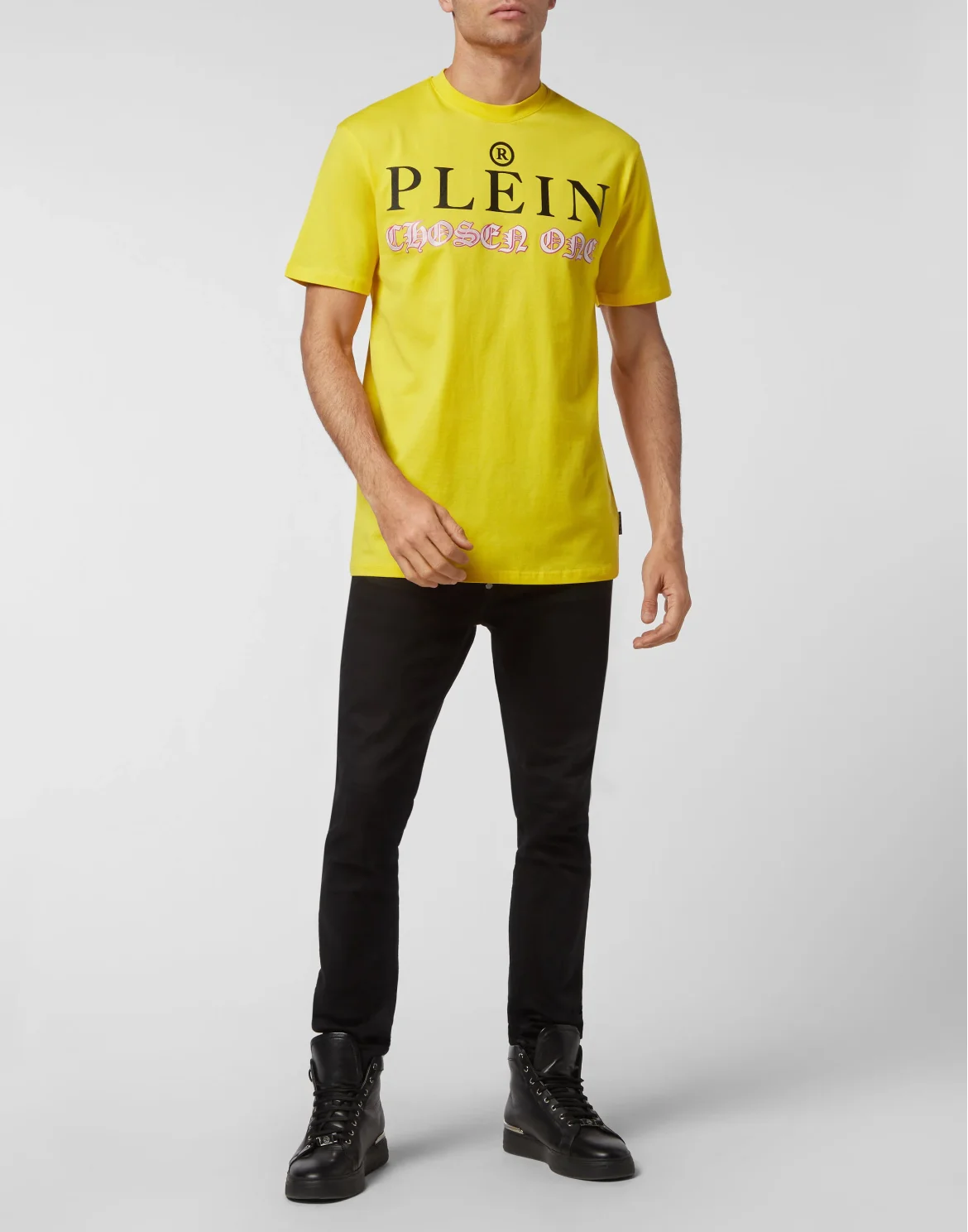 T-shirt Round Neck SS Philipp Plein TM, цвет: Желтый