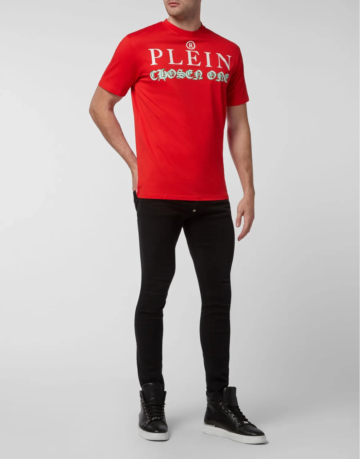 T-shirt Round Neck SS Philipp Plein TM, цвет: Красный