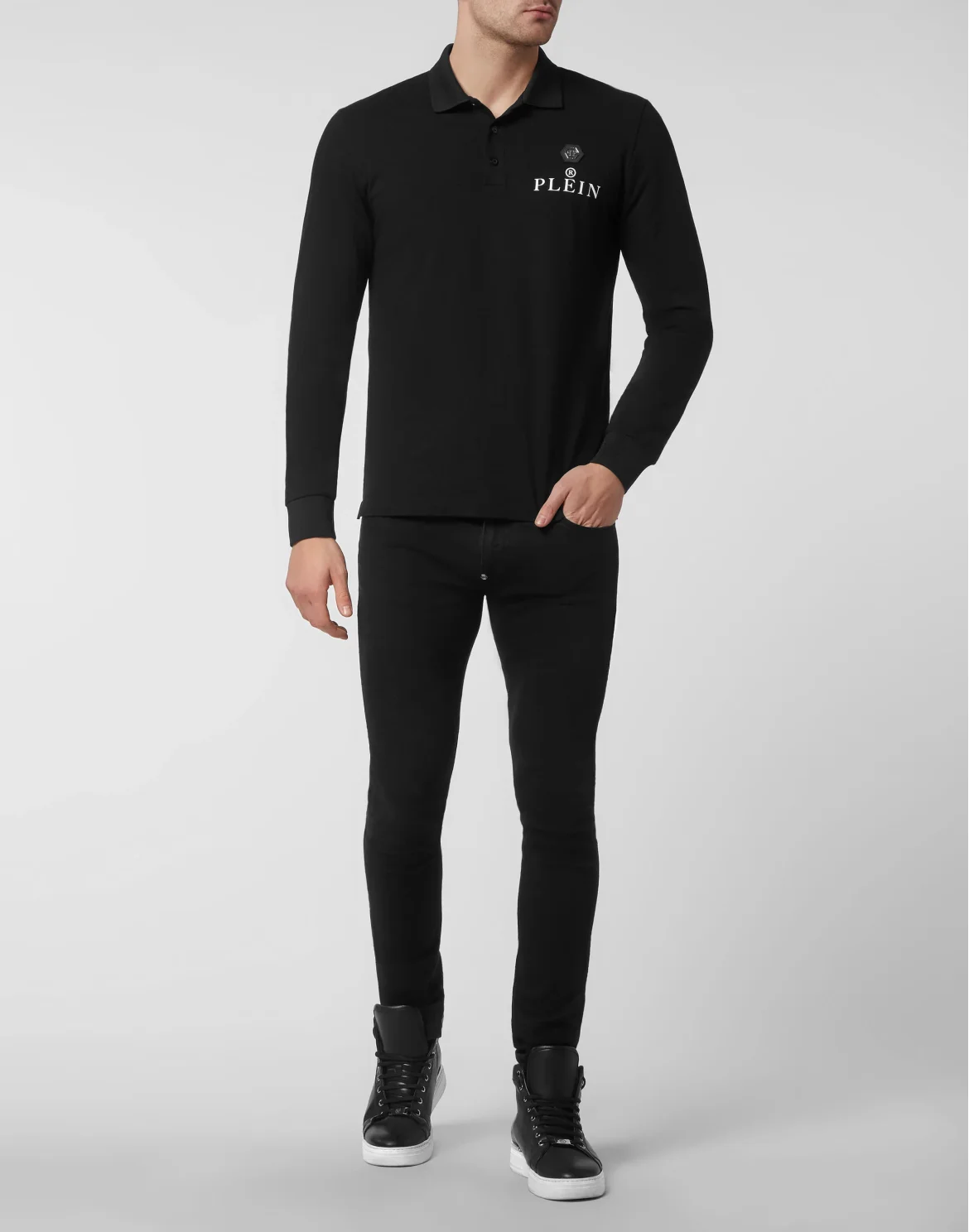 Polo shirt LS, цвет: Черный