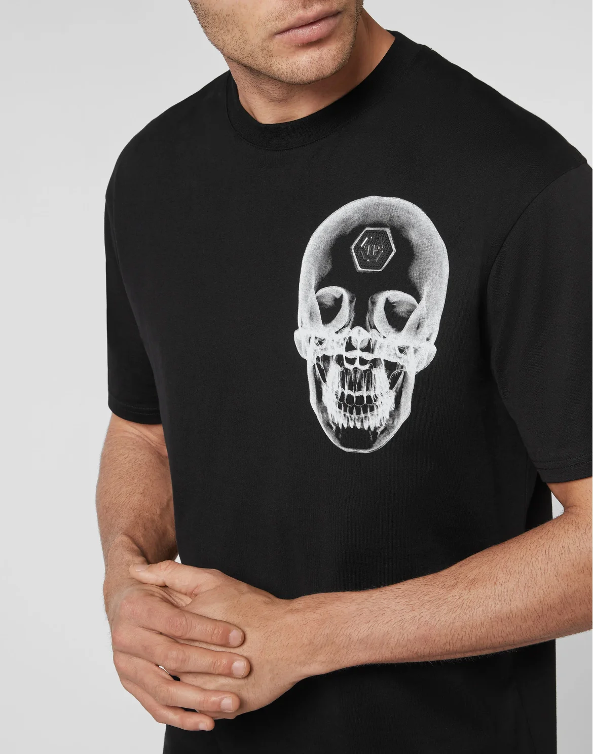 T-shirt Round Neck SS Skull, цвет: Черный