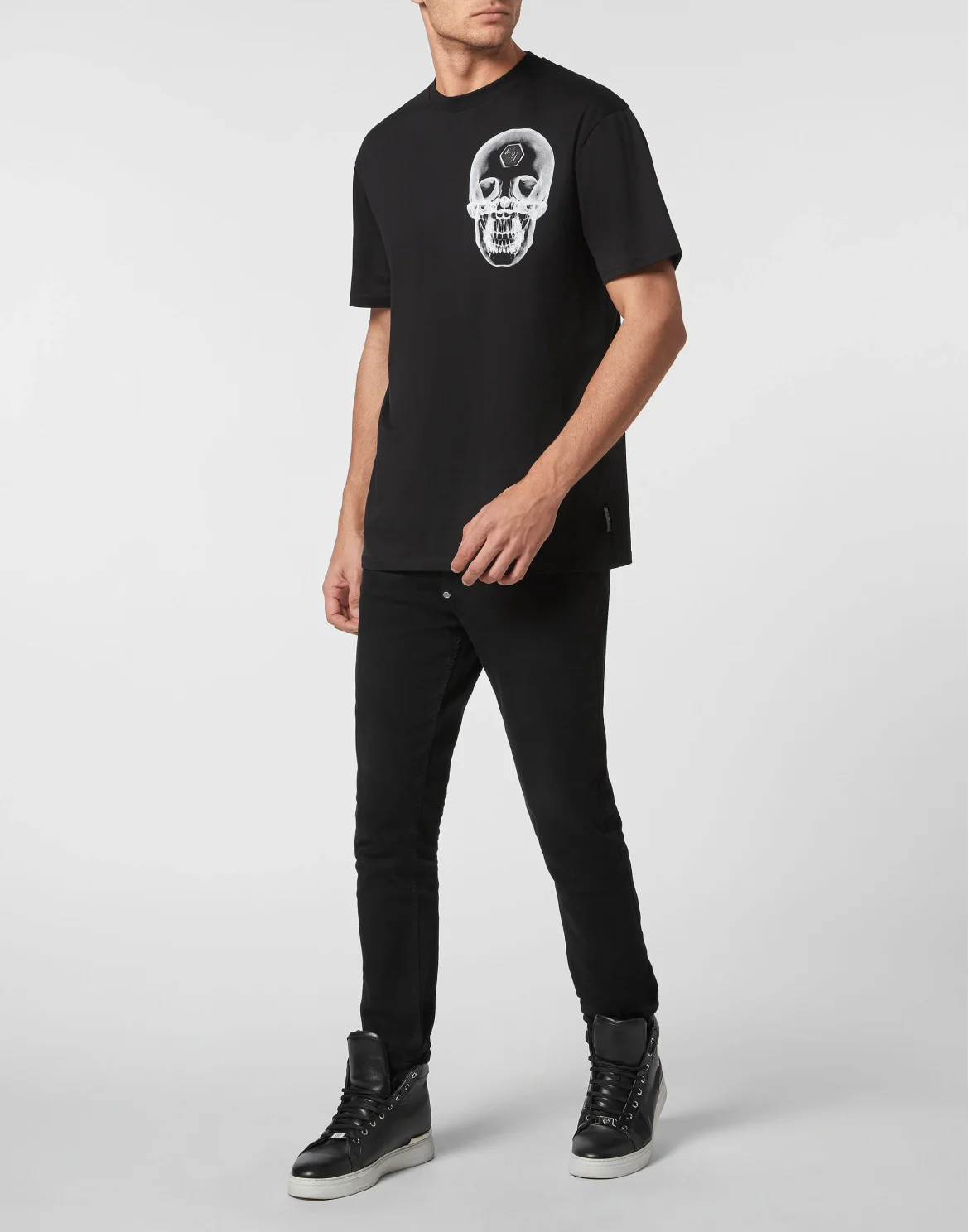T-shirt Round Neck SS Skull, цвет: Черный