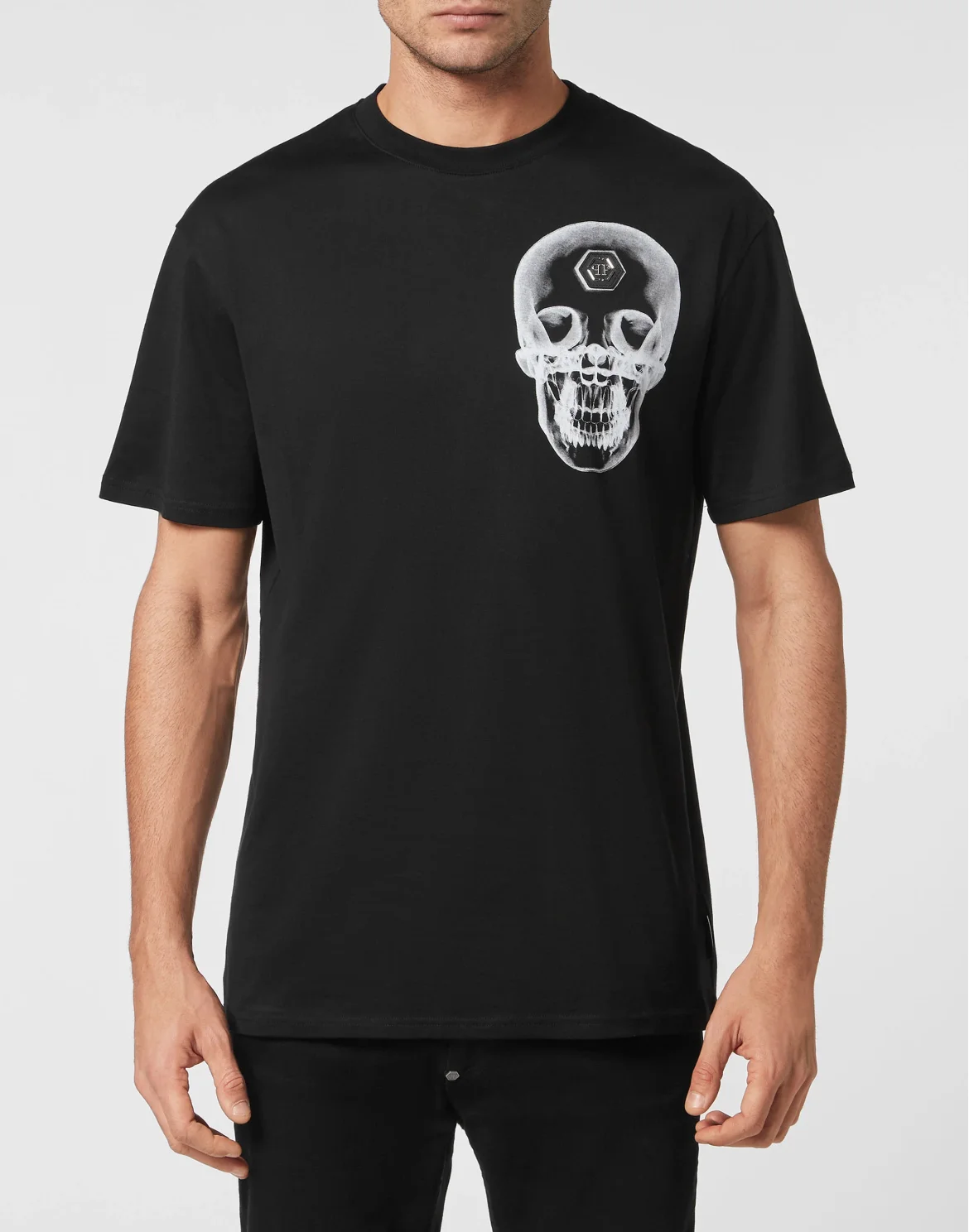 T-shirt Round Neck SS Skull, цвет: Черный
