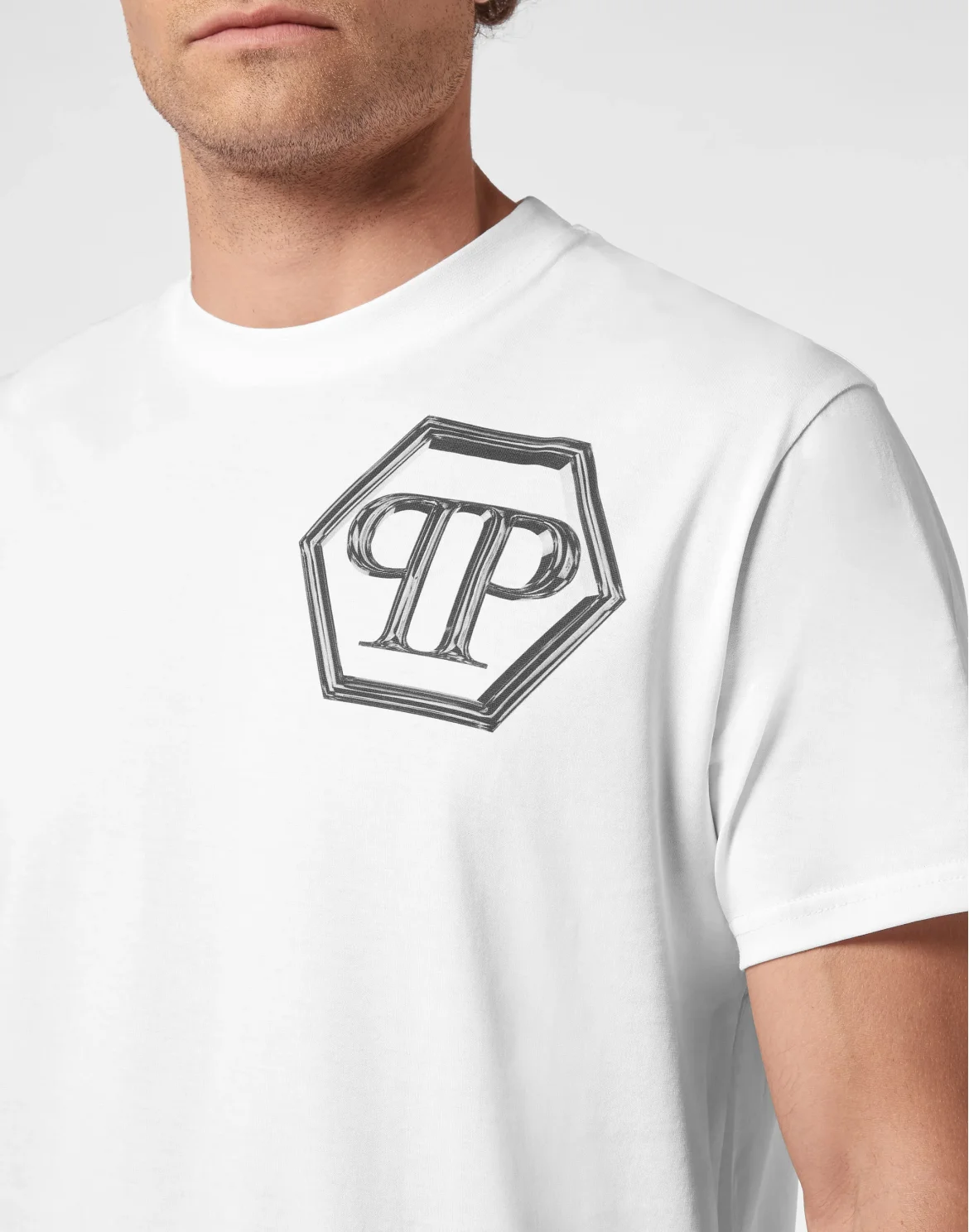 T-shirt Round Neck SS Hexagon, цвет: Белый