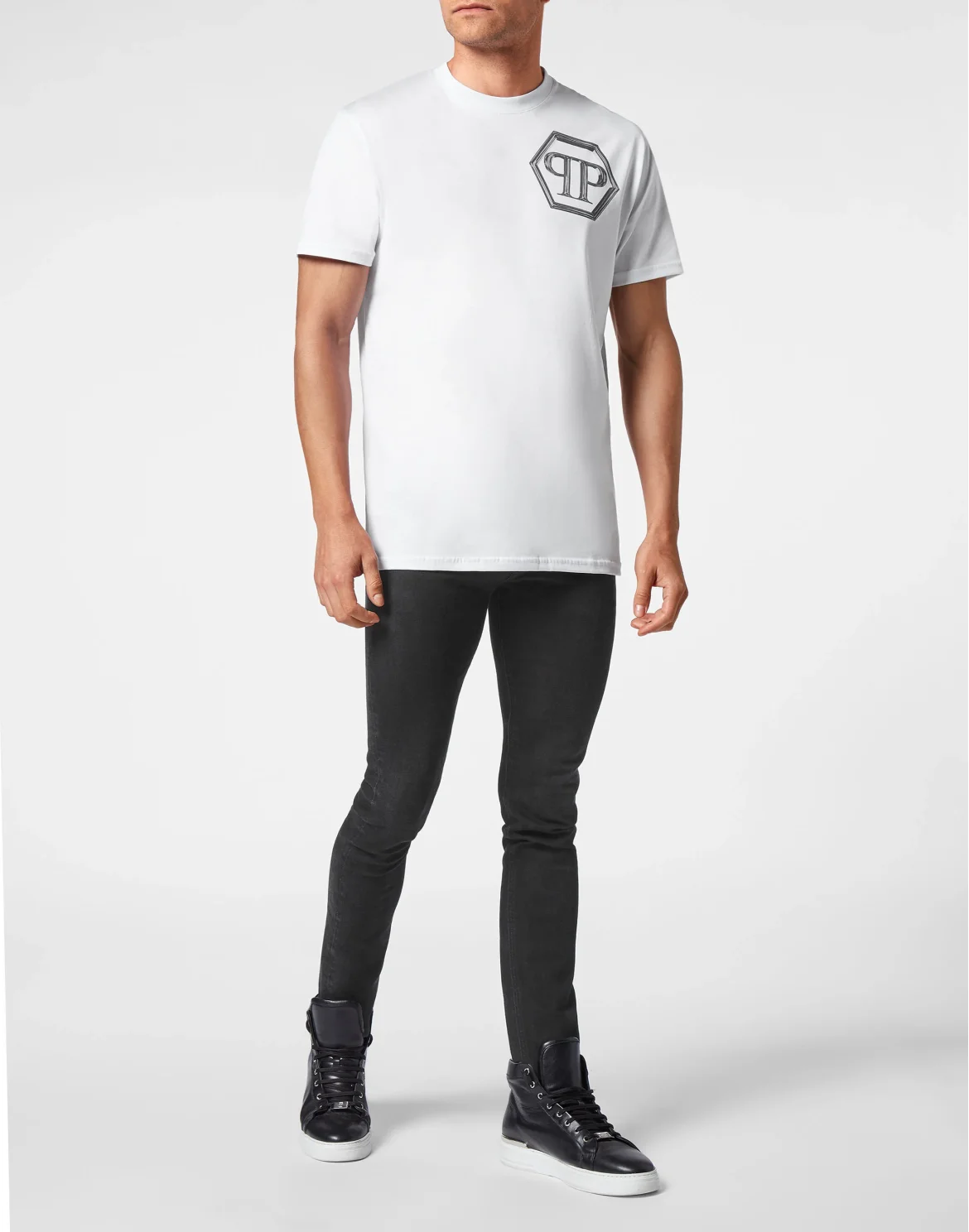 T-shirt Round Neck SS Hexagon, цвет: Белый