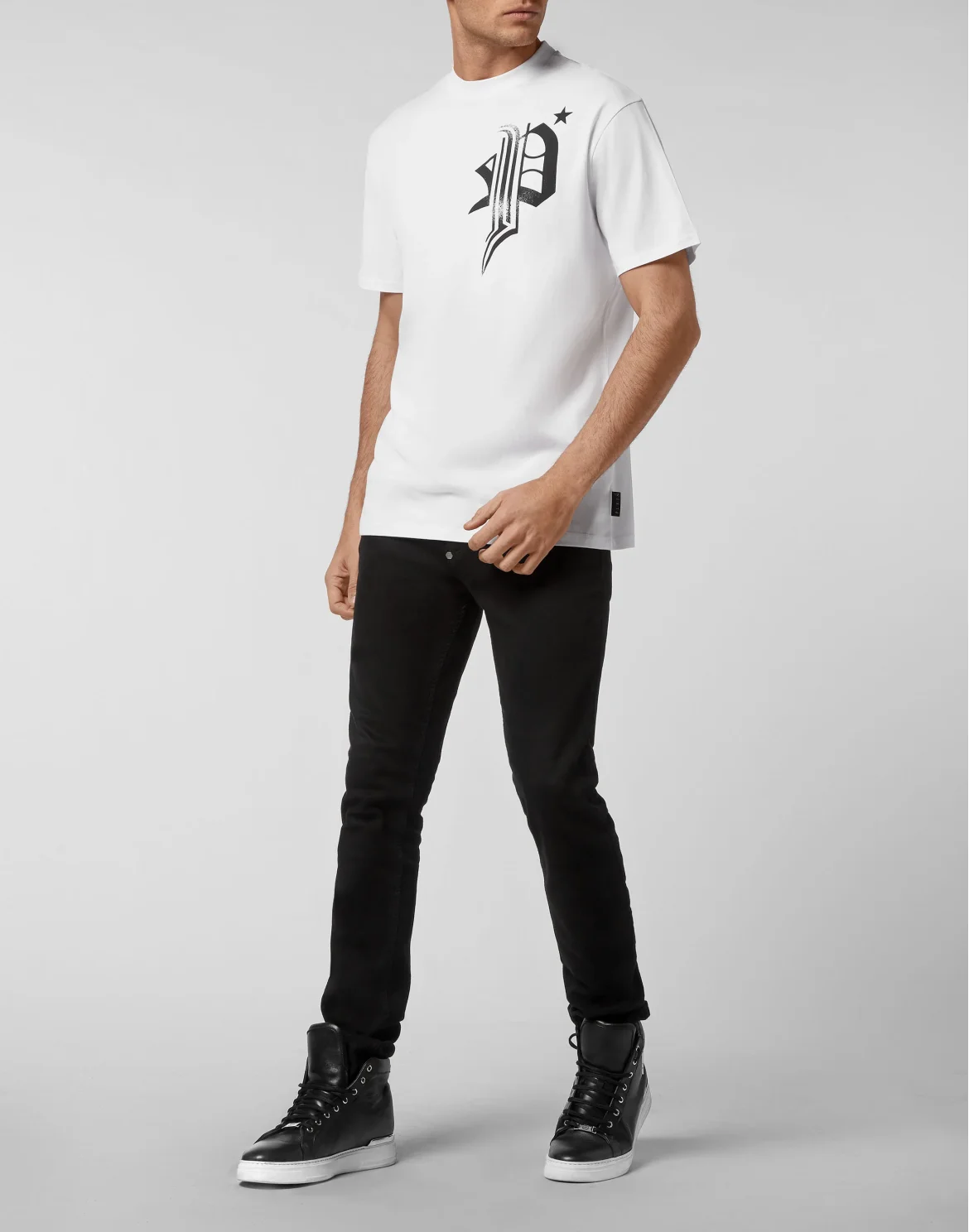 T-shirt Round Neck SS Skull, цвет: Белый