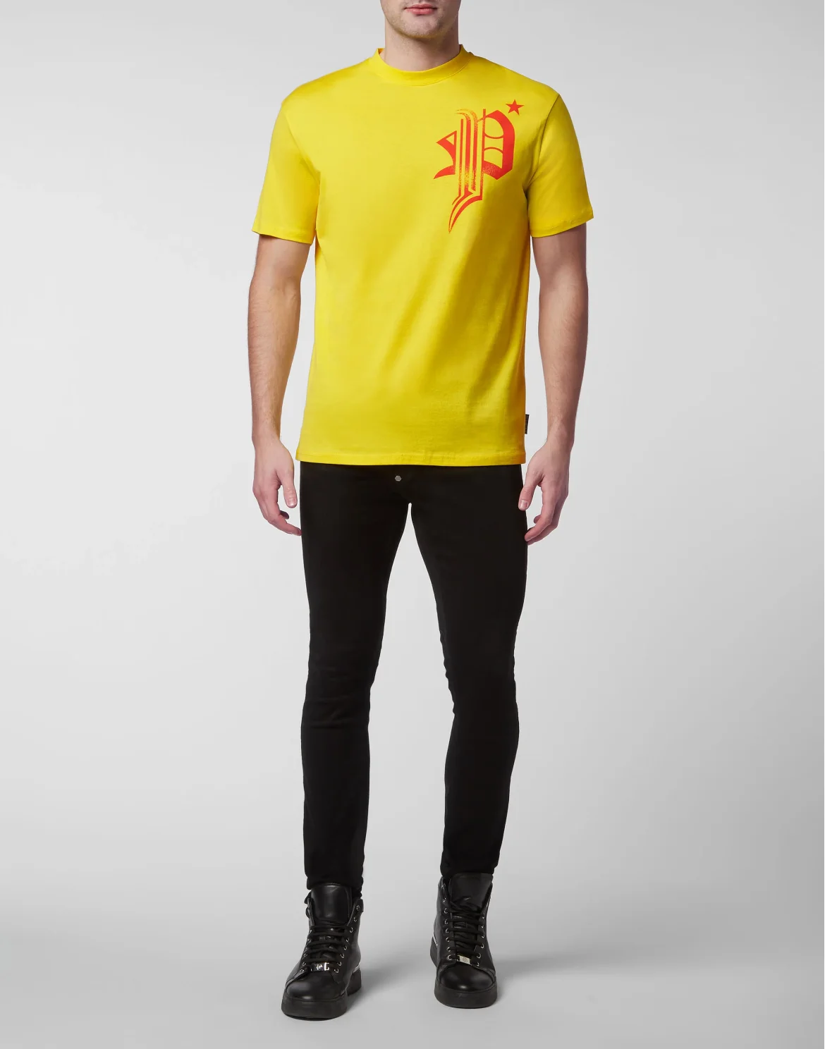 T-shirt Round Neck SS Skull, цвет: Желтый