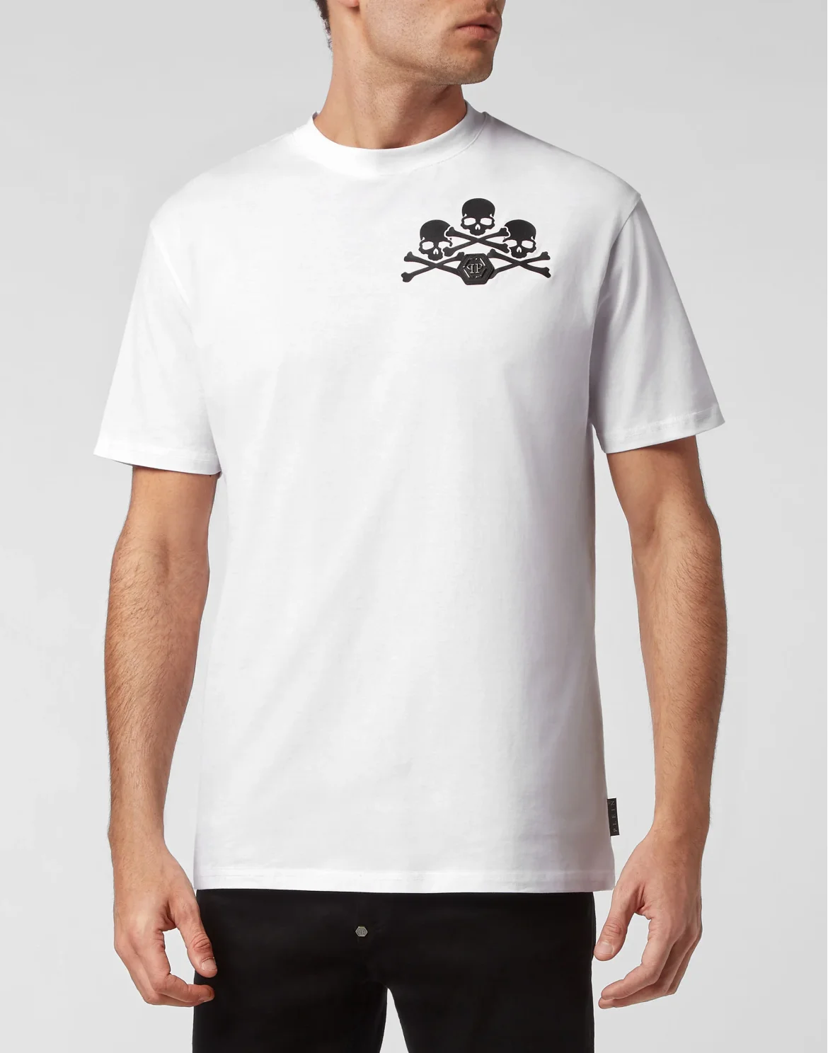 T-shirt Round Neck SS Skull, цвет: Белый