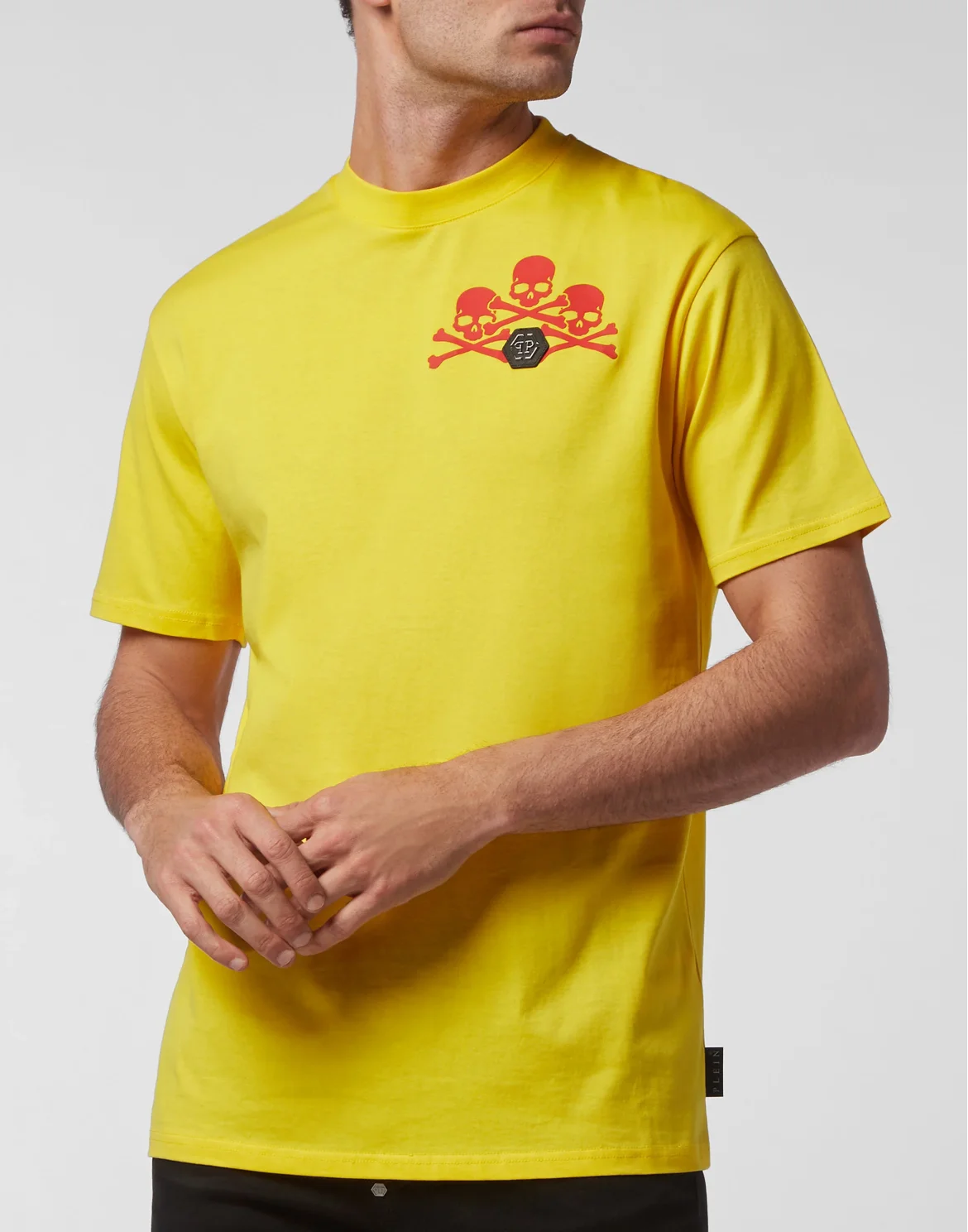 T-shirt Round Neck SS Skull, цвет: Желтый