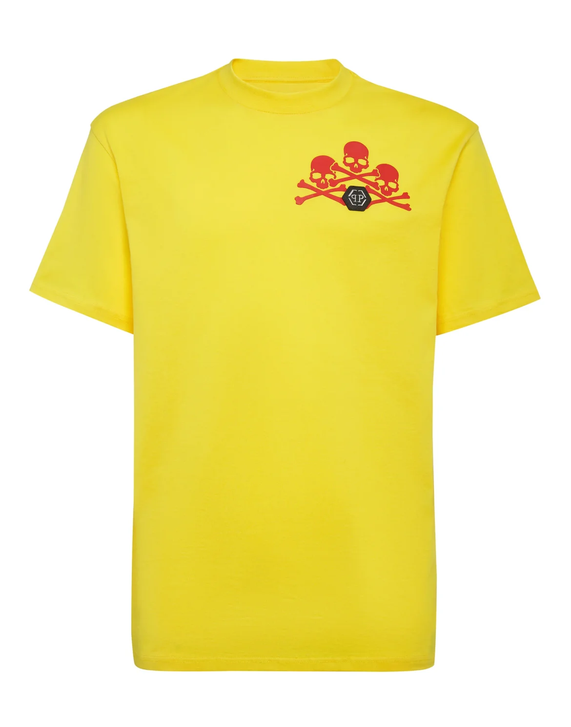 T-shirt Round Neck SS Skull, цвет: Желтый
