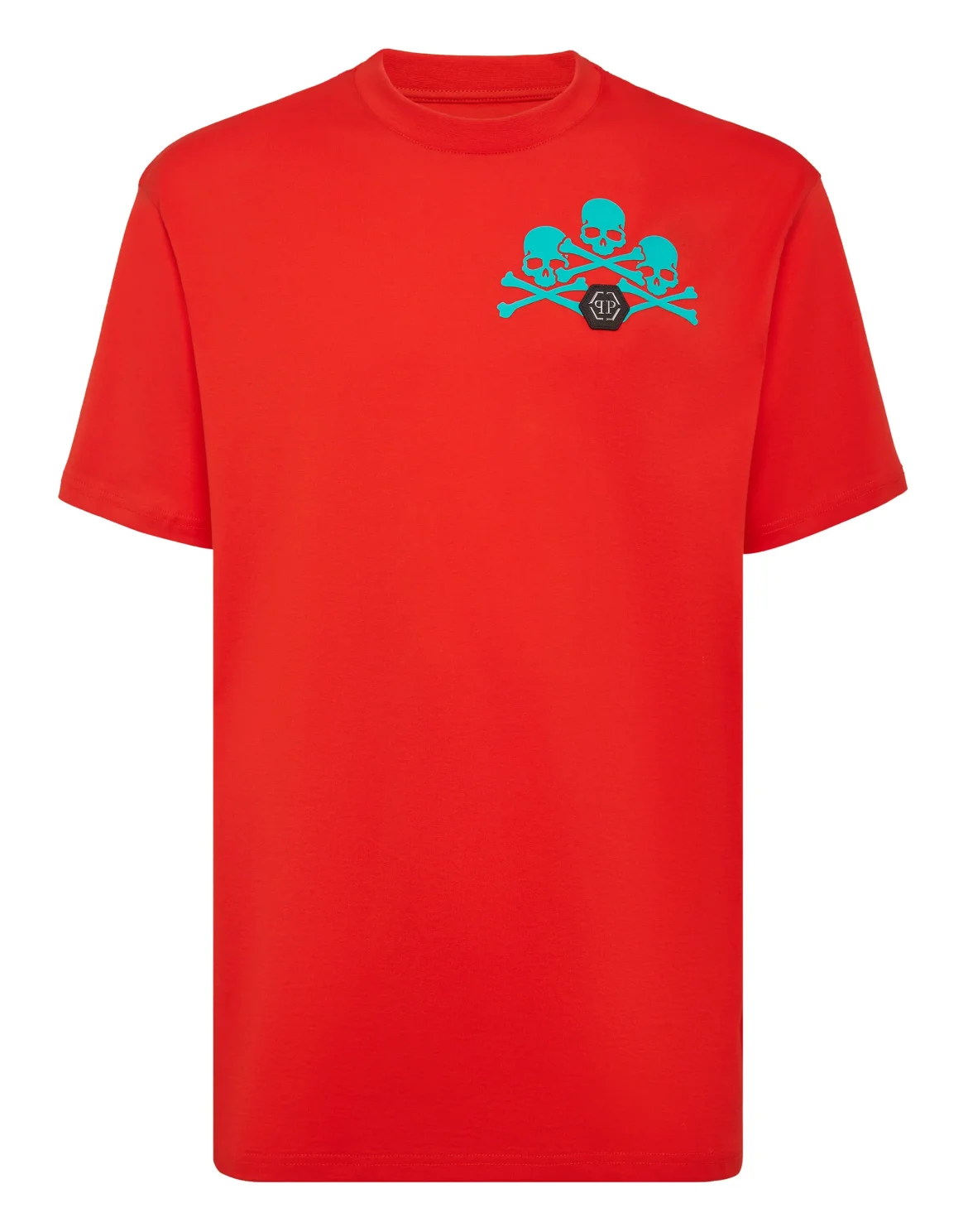 T-shirt Round Neck SS Skull, цвет: Красный