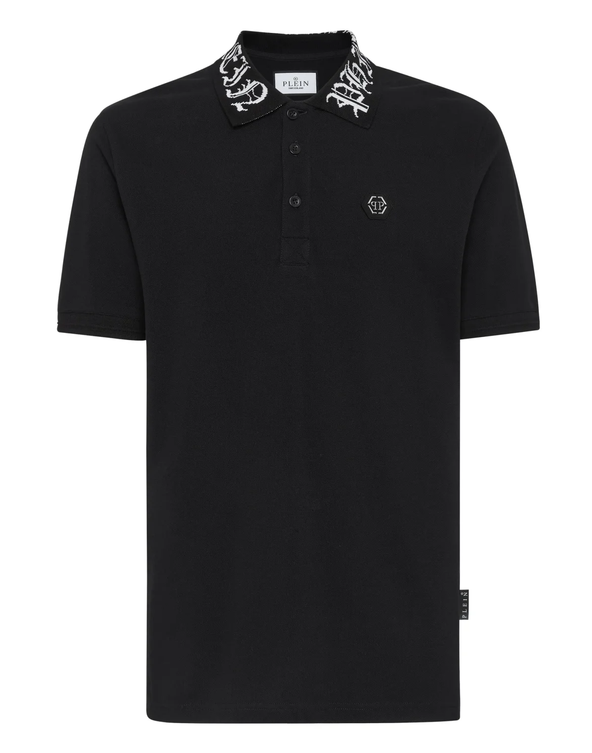 Slim Fit Polo SS Philipp Plein TM, цвет: Черный