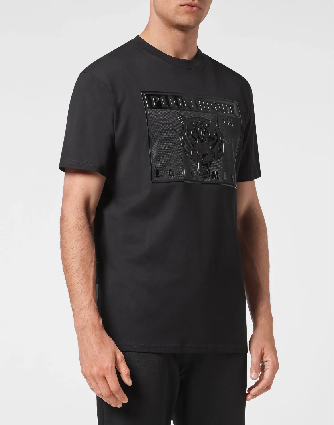 T-shirt Round Neck SS Statement, цвет: Черный