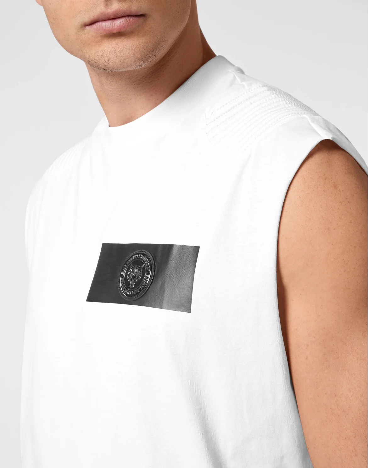 T-shirt Round Neck Sleeveless, цвет: Белый