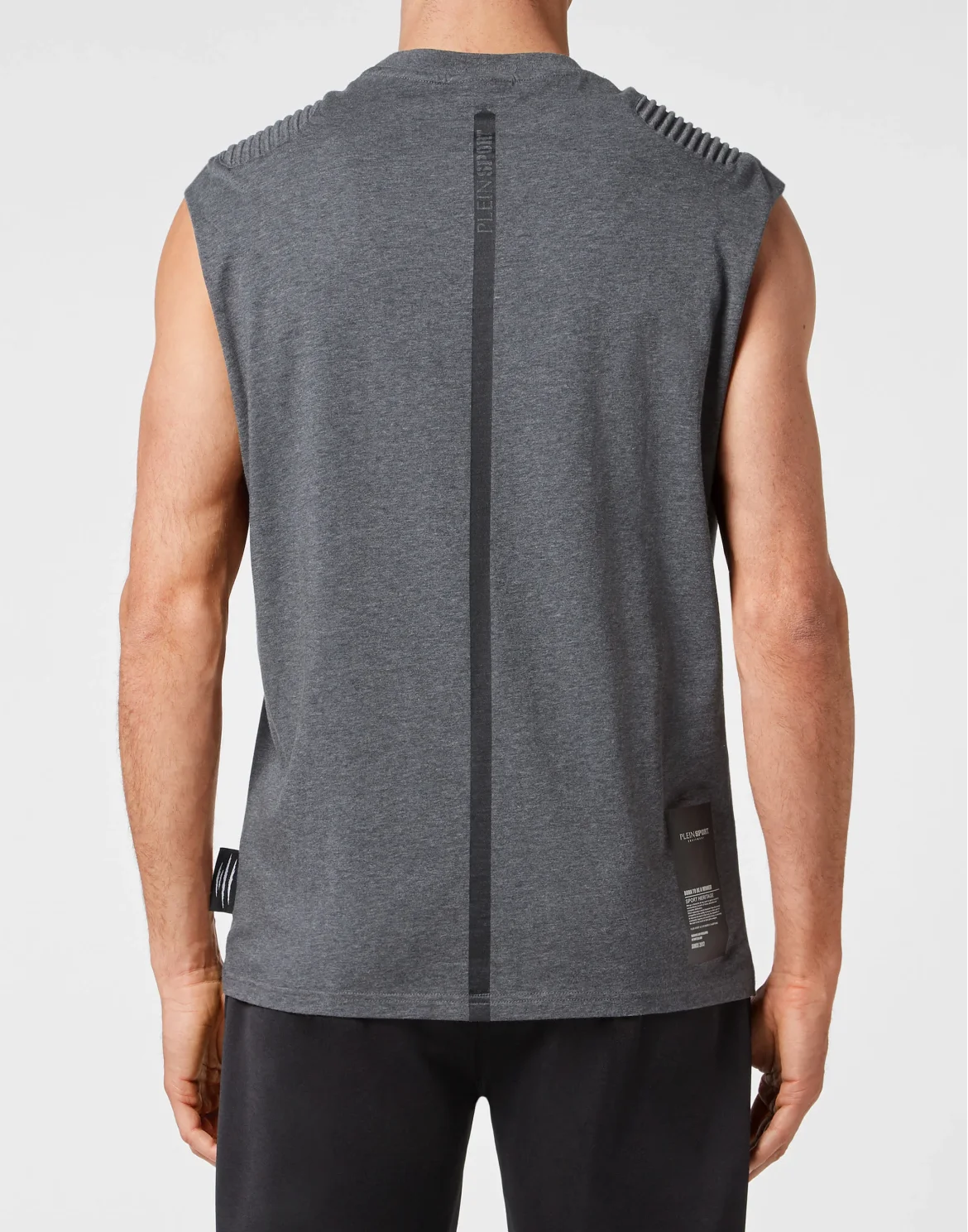 T-shirt Round Neck Sleeveless, цвет: Серый