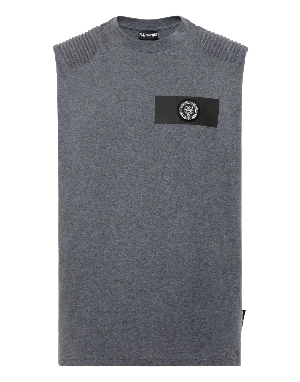 T-shirt Round Neck Sleeveless, цвет: Серый