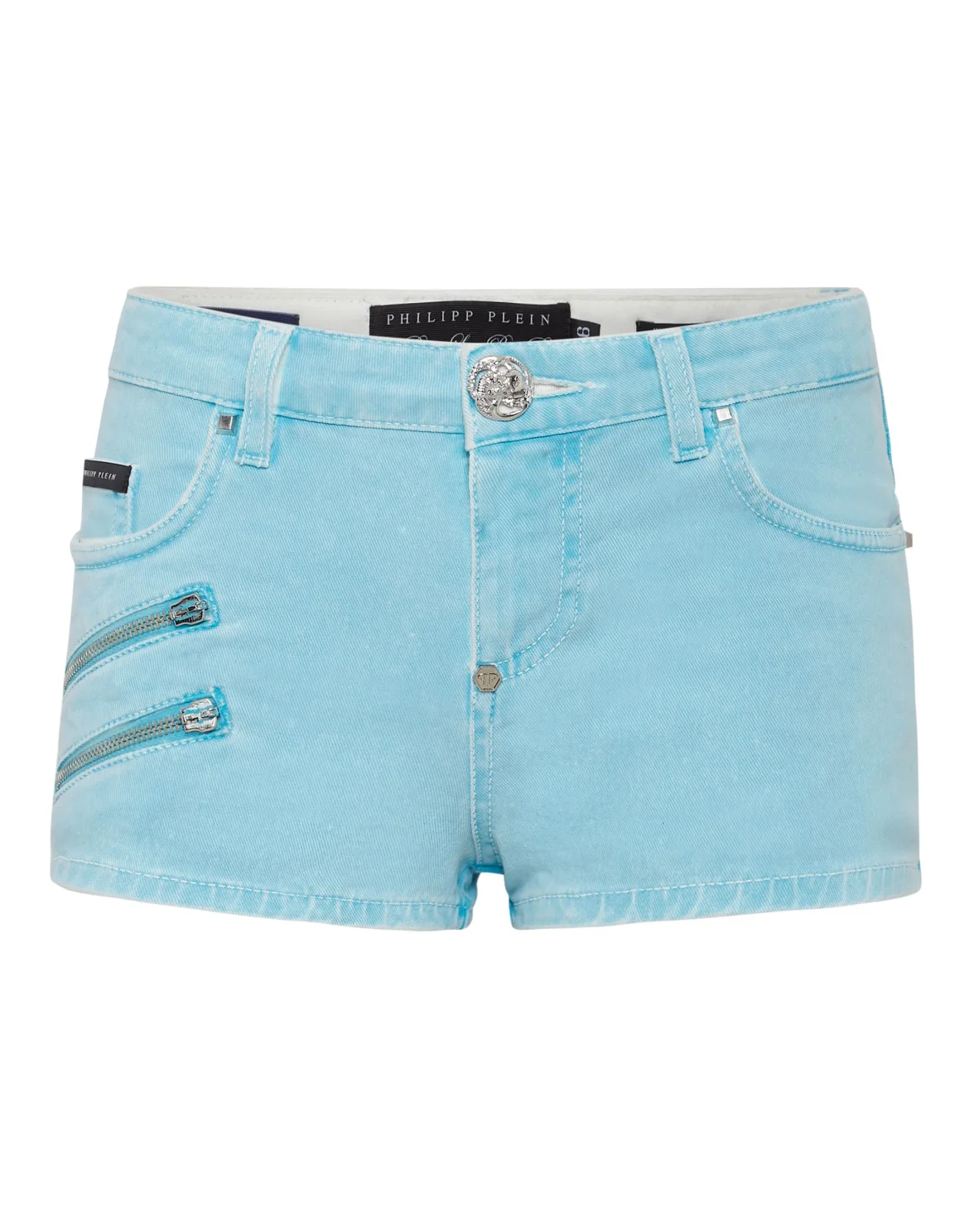 Denim Hot Pants Biker, цвет: Голубой