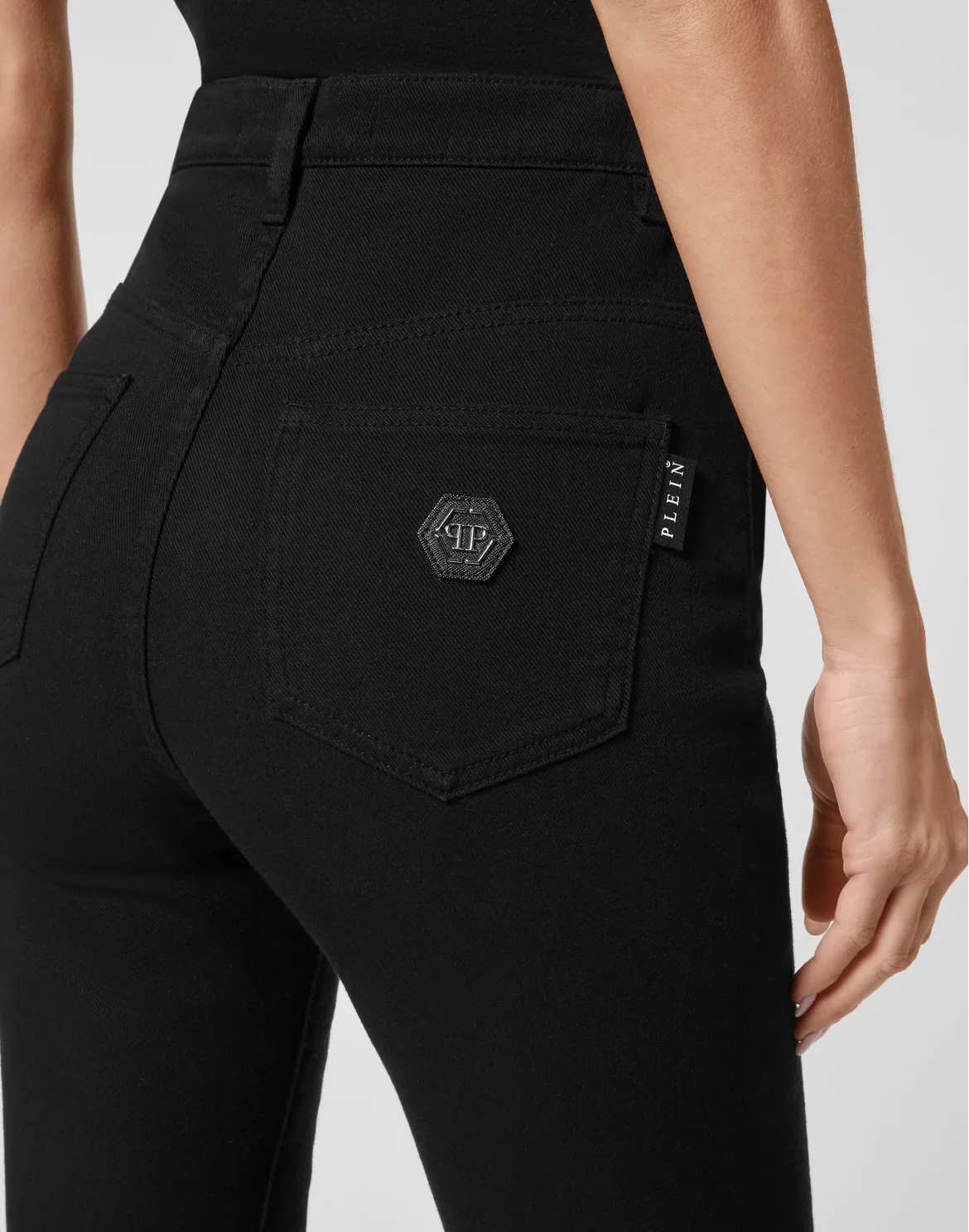 Denim Super High Waist Jegging Hexagon, цвет: Белый
