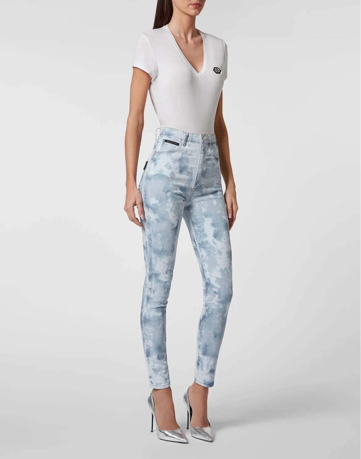 Denim Super High Waist Jegging, цвет: Синий