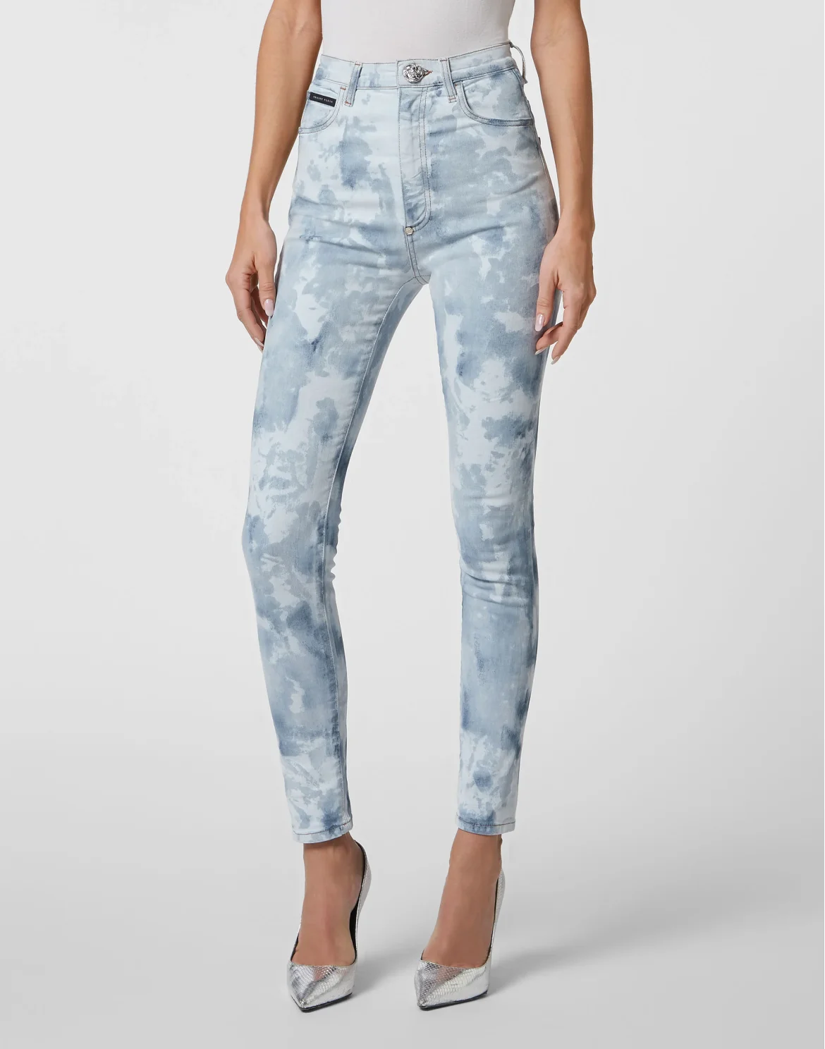 Denim Super High Waist Jegging, цвет: Синий