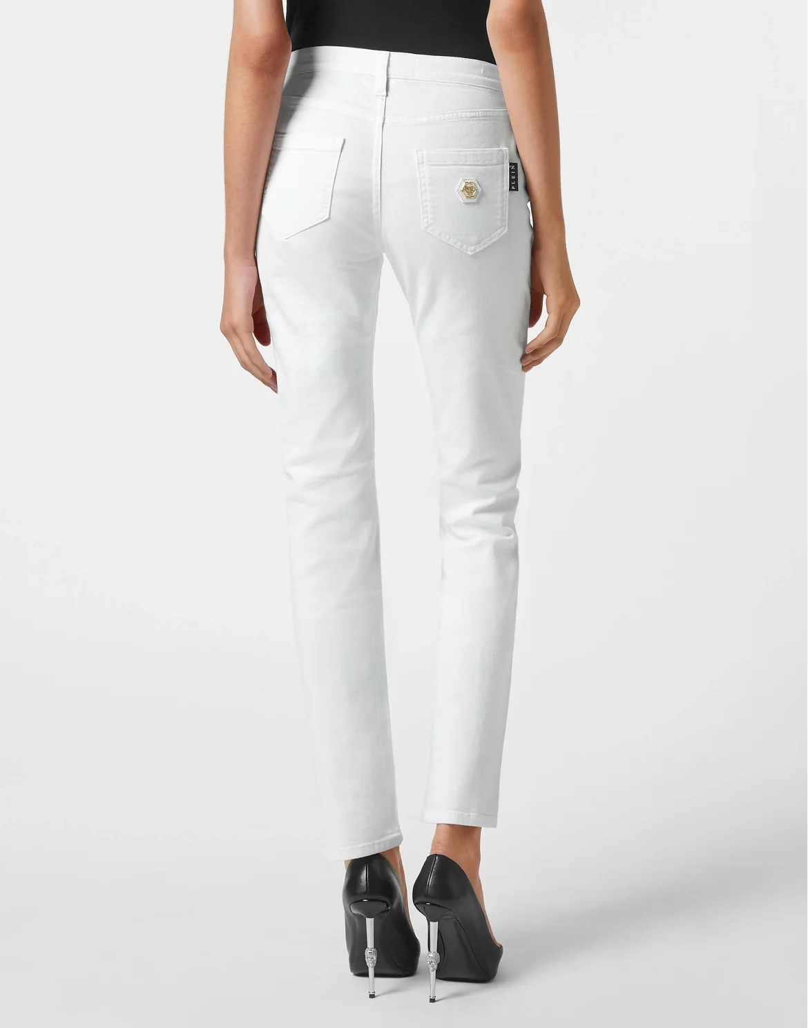 Denim Trousers Regular fit, цвет: Белый