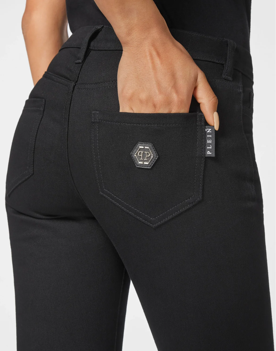 Denim Trousers Regular fit, цвет: Черный